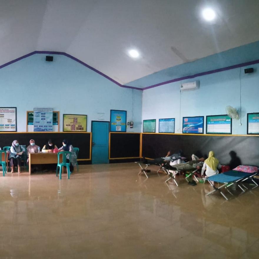 Pelaksanaan Donor Darah Masbagik Utara Baru